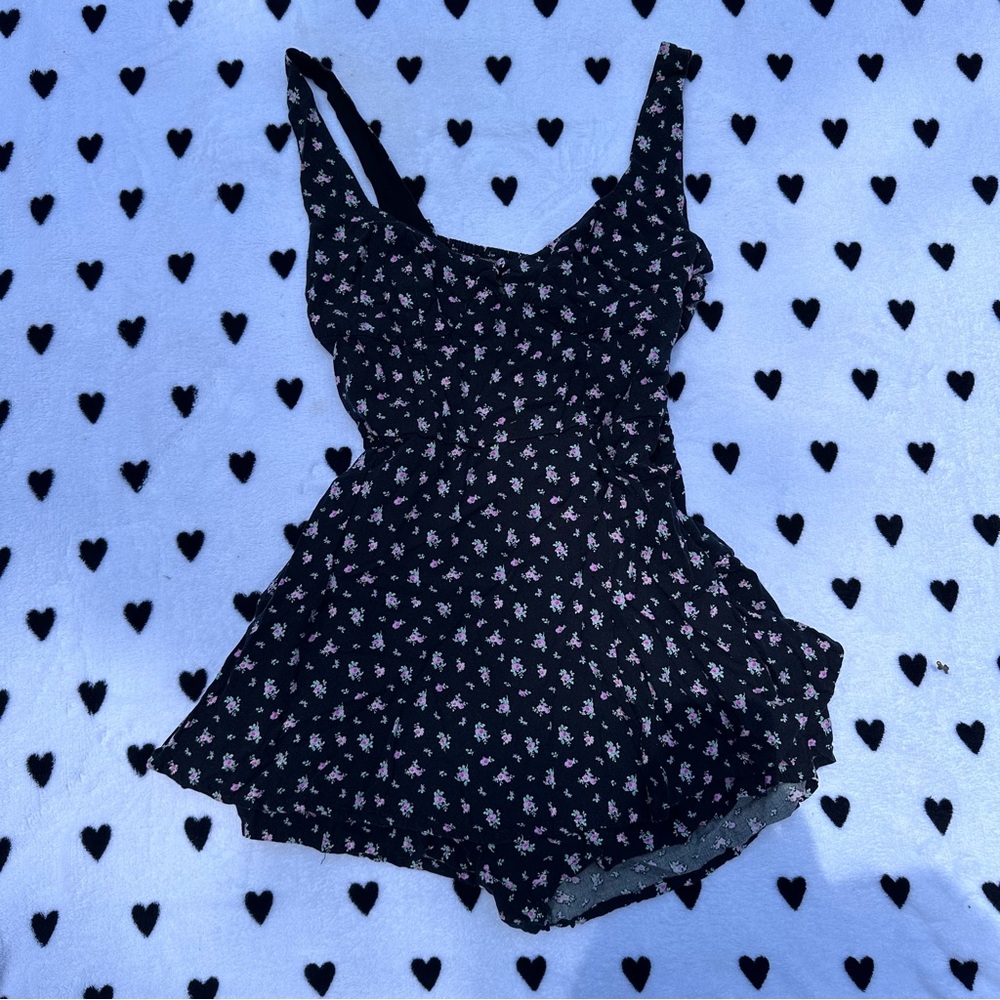 Aeropostale Black Floral Dress